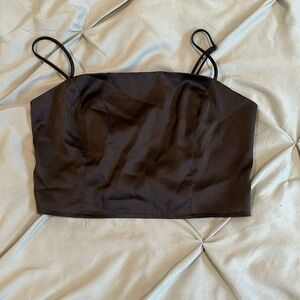 Satin crop top